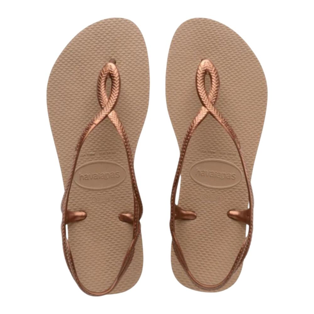 Havaianas Womens Luna Sandal Rose Gold SZ 11/12 NWT